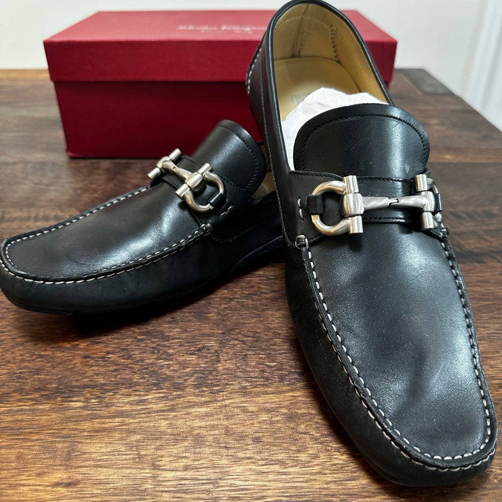 Salvatore Ferragamo Parigi Leather Luxury Men’s Shoes 11
